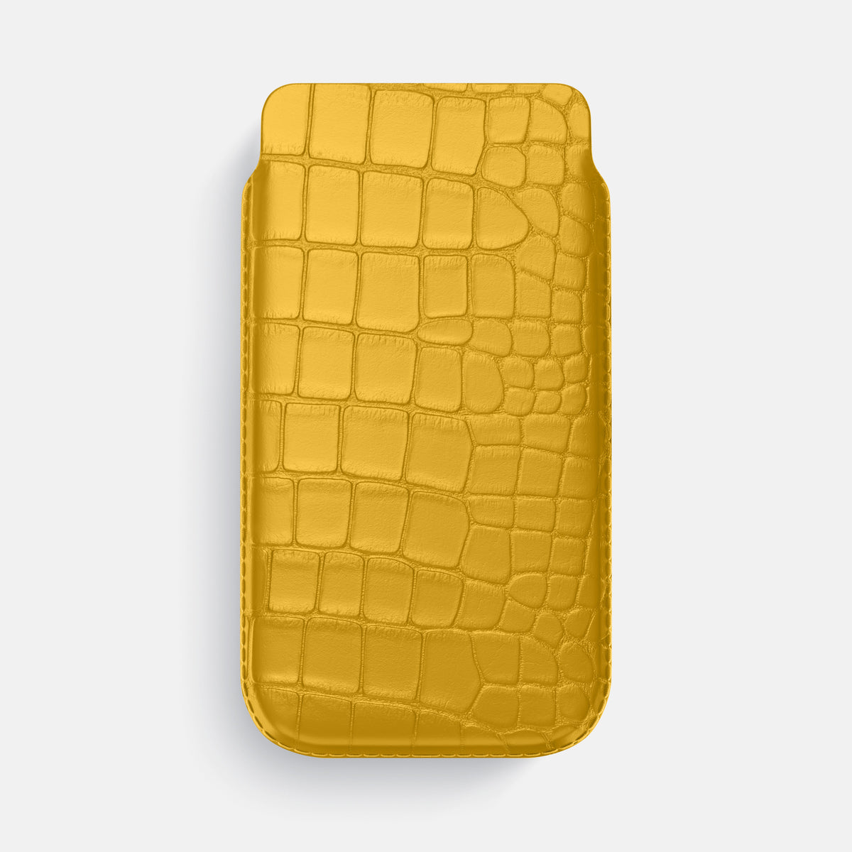 Pouch Case For iPhone 17 Air In Alligator -1 | Yellow