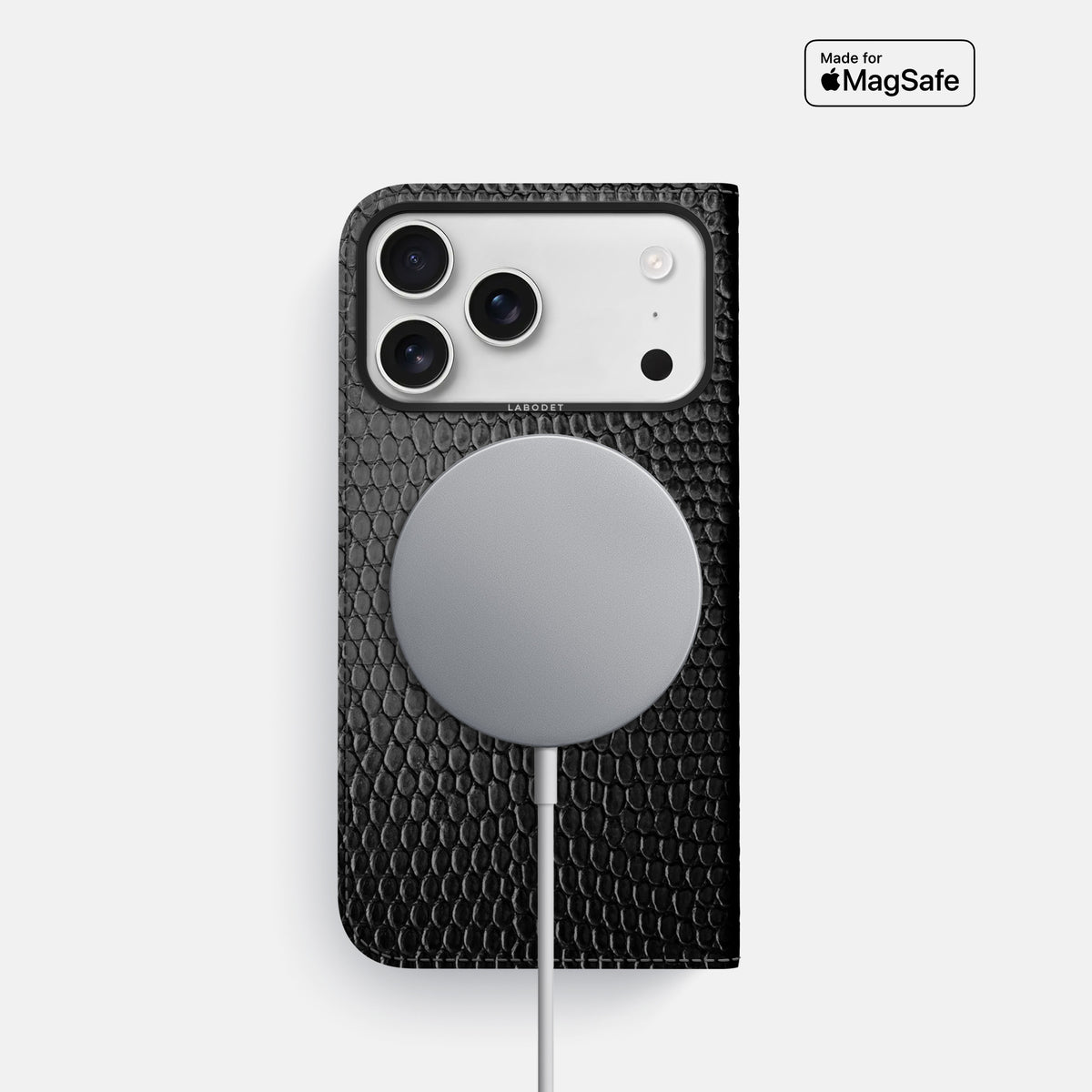 Folio Case For iPhone 17 Pro In Lizard -3 | Black-Black