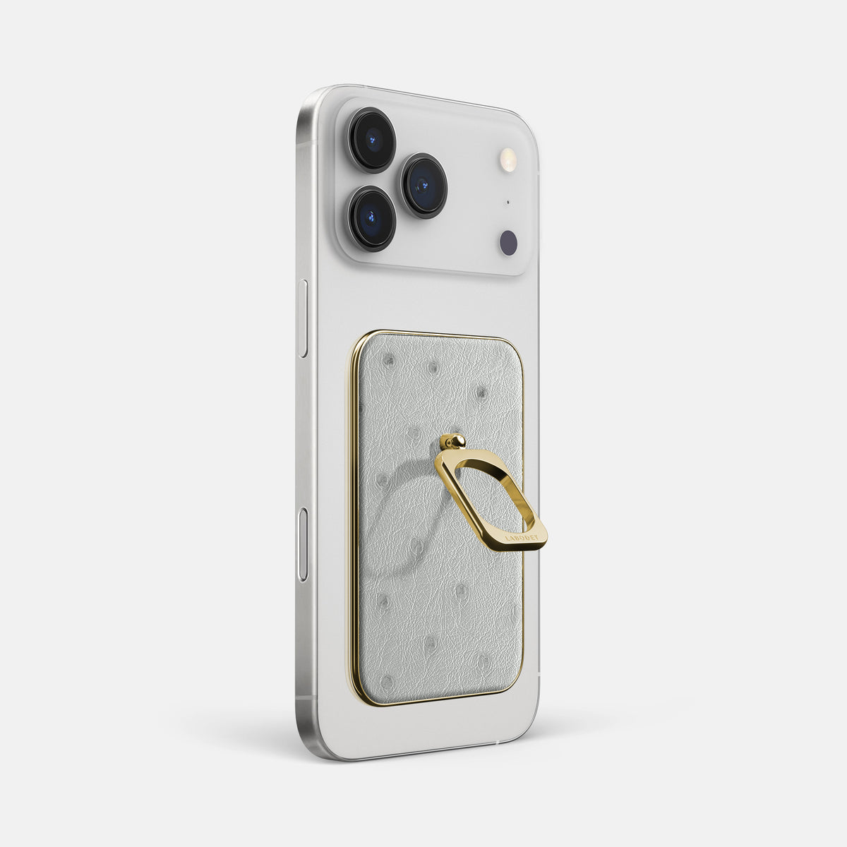 MagSafe Ring For iPhone 17 Pro Max In Ostrich -1 | White-Gold