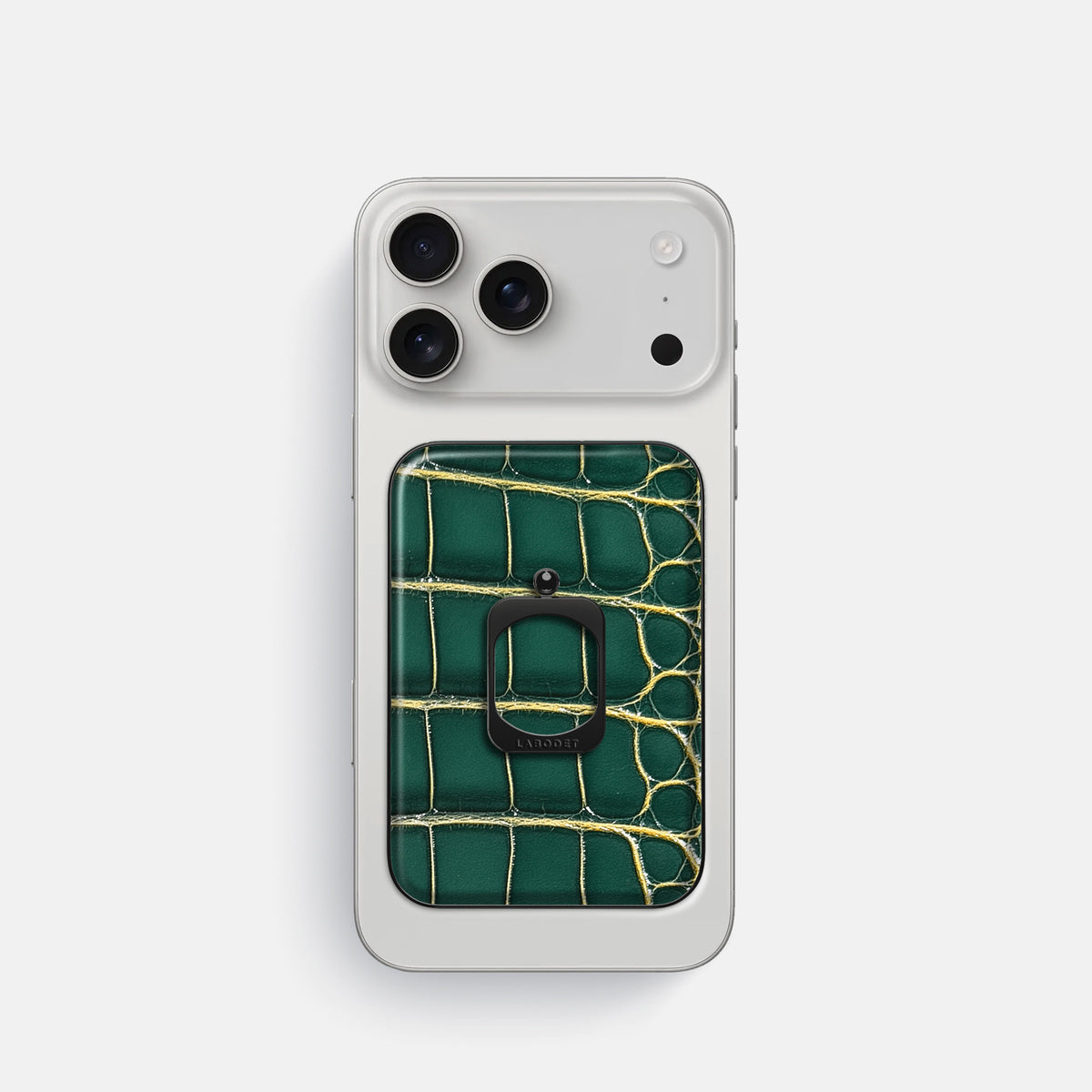 MagSafe Ring For iPhone 17 Pro In Patina Alligator -2 | Cambridge-Black