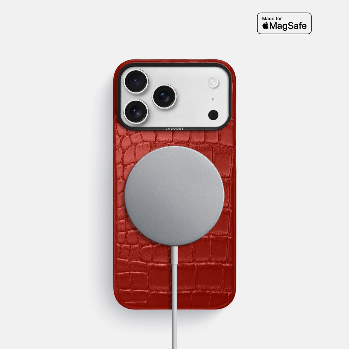 Classic Case For iPhone 18 Pro In Alligator -5 | Red-Black