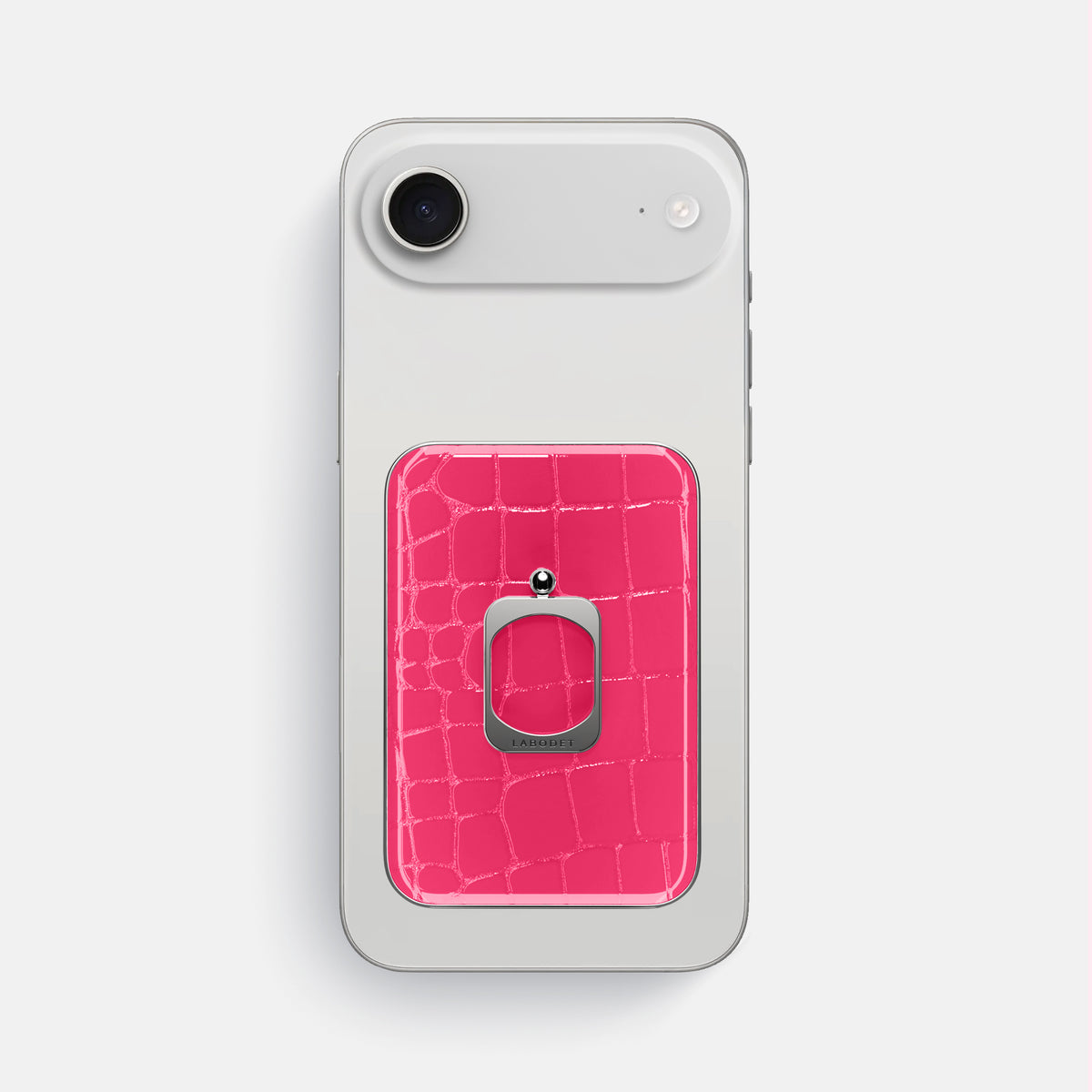 MagSafe Ring For iPhone 17 Air In Shiny Alligator -2 | Pink-Panther-Steel