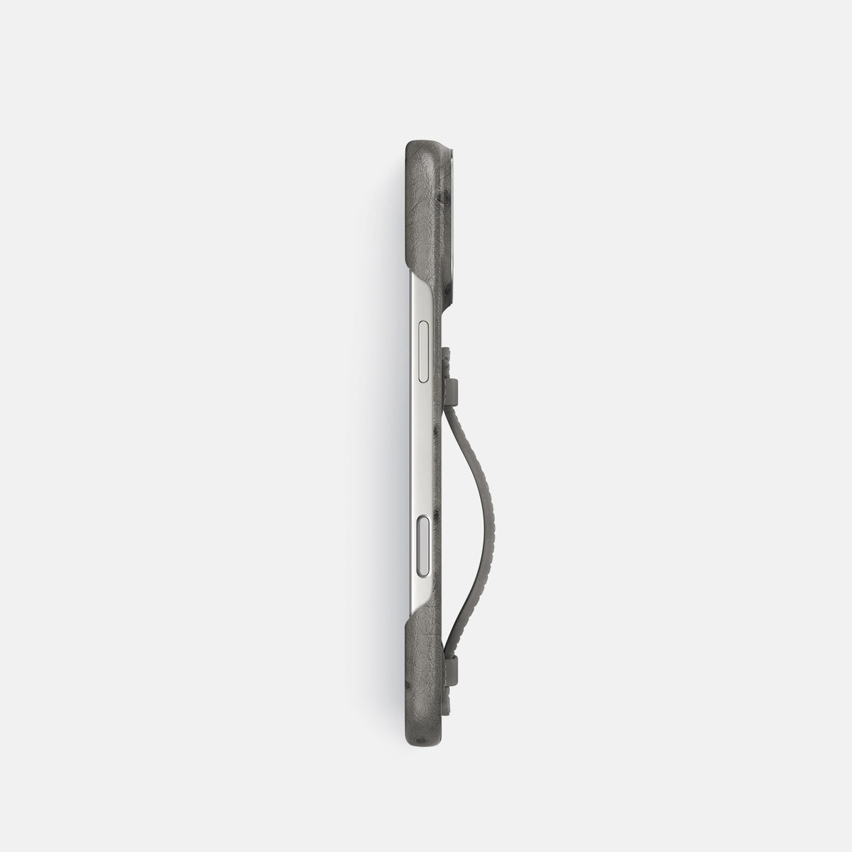 Center Handle For iPhone 17 Pro In Ostrich -2 | Grey-Steel
