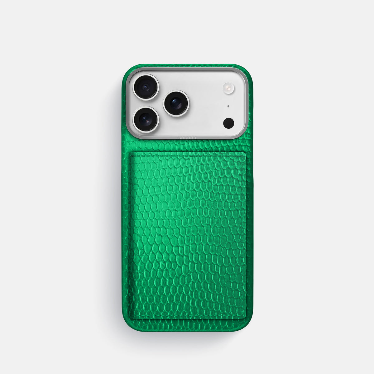 Bi-Fold Case For iPhone 17 Pro In Lizard -1 | Apple-Green-Steel