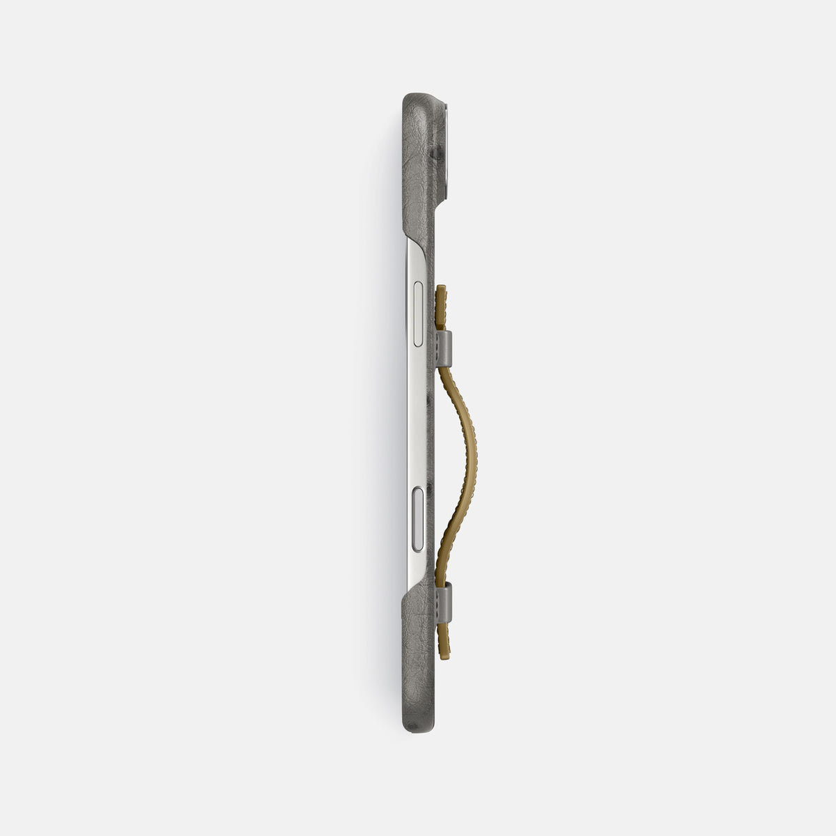 Handle Case Coloré For iPhone 17 Air In Ostrich -3 | Grey-Steel