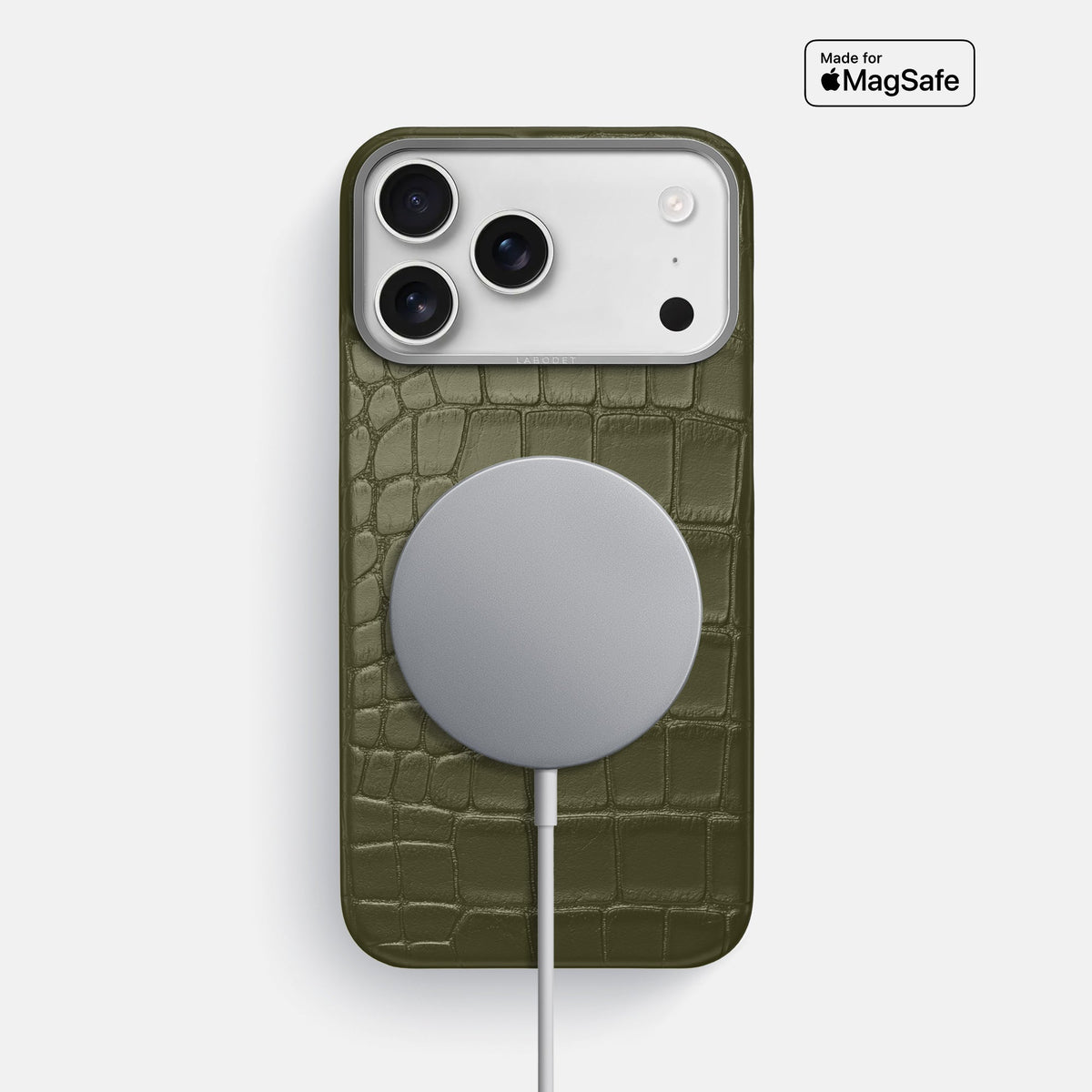 Classic Case For iPhone 18 Pro Max In Alligator -5 | Kaki-Green-Steel