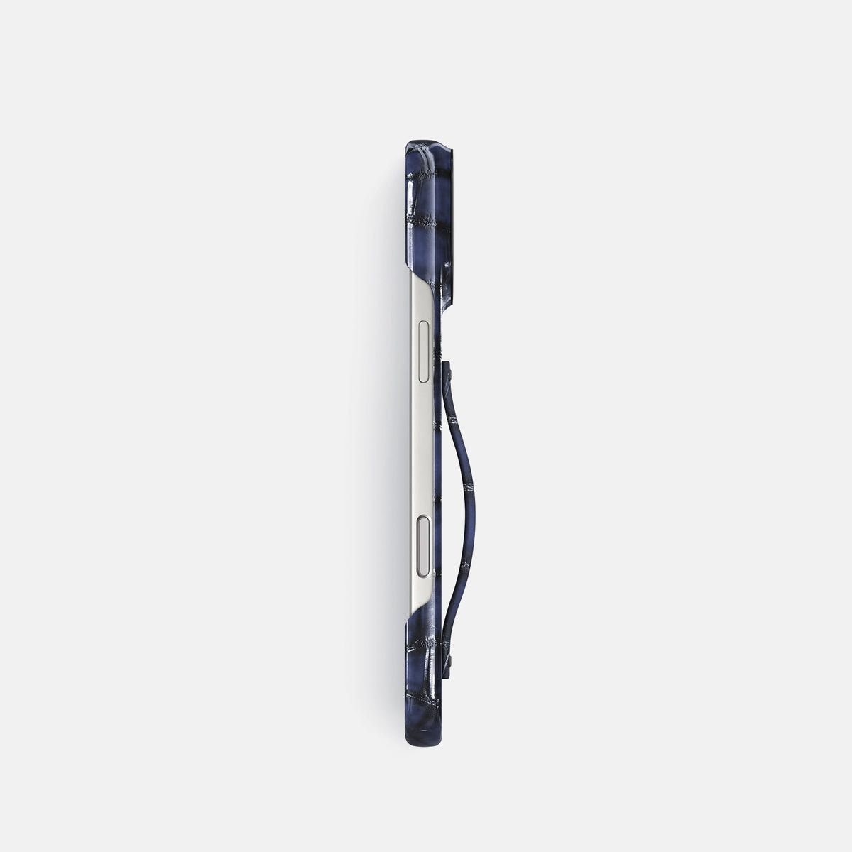 Finger Case For iPhone 18 Pro In Patina Alligator -3 | Havana-Blue-Black