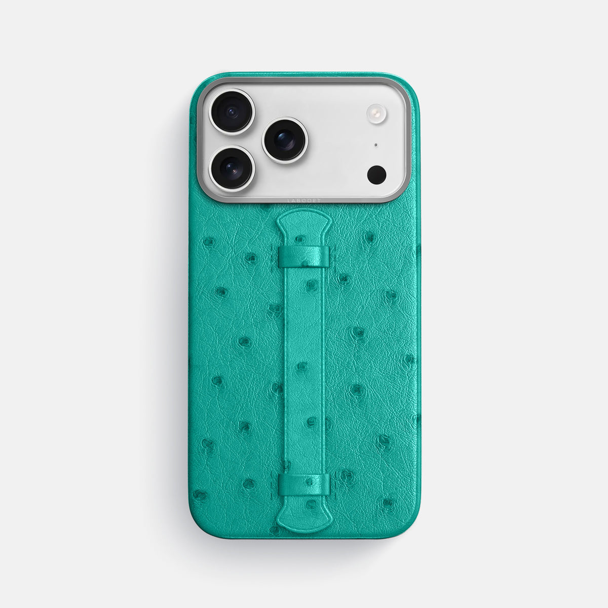 Center Handle For iPhone 17 Pro Max In Ostrich -1 | Turquoise-Steel