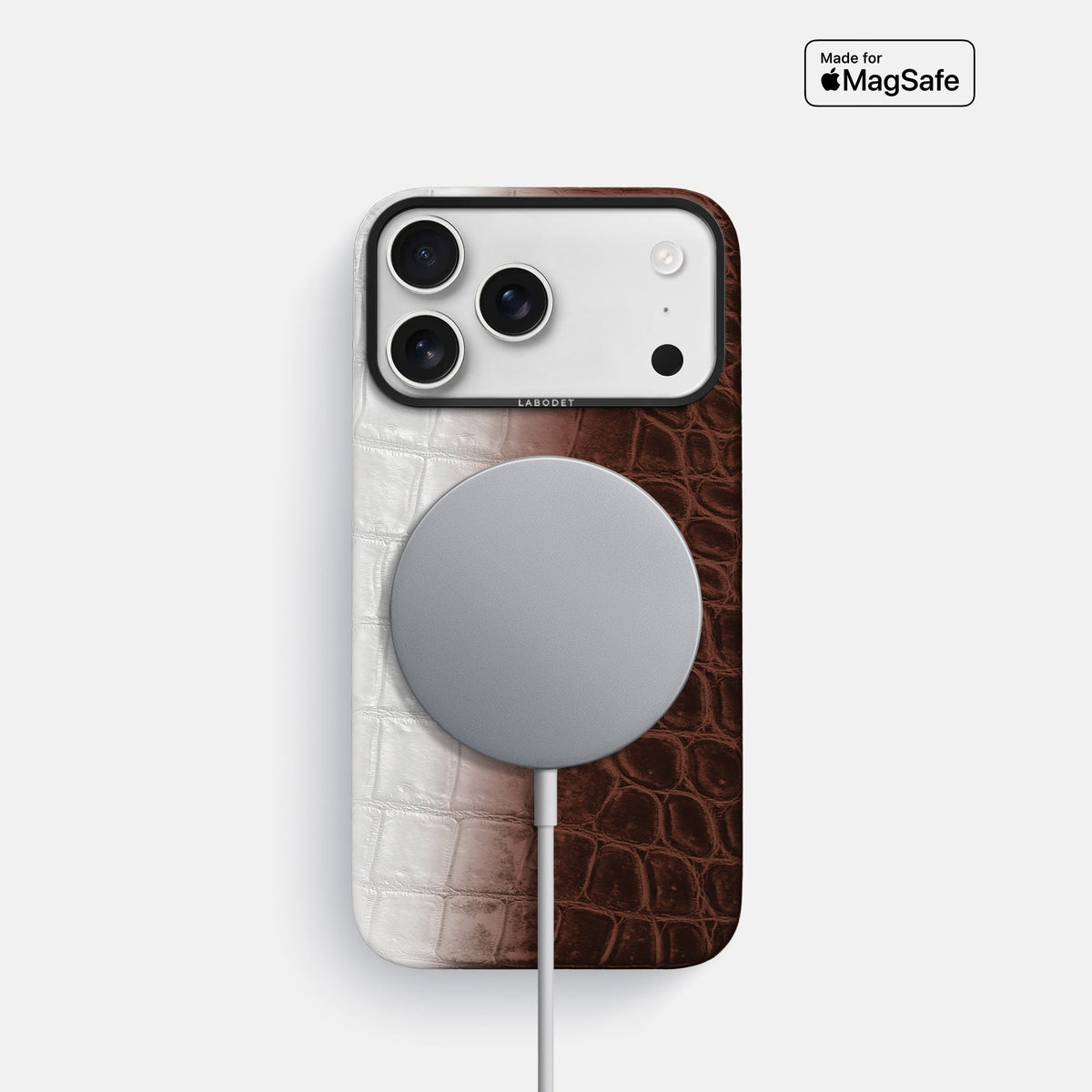 Classic Case For iPhone 18 Pro In Himalayan Crocodile -4 | Dark-Brown-Black