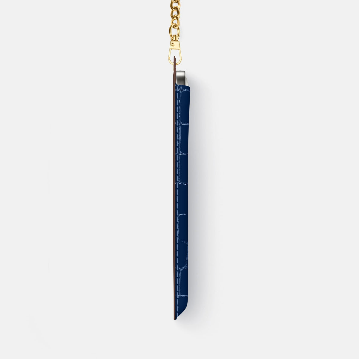 Crossbody Bag For iPhone 18 Pro Max In Shiny Alligator -4 | Mediterranean-Gold