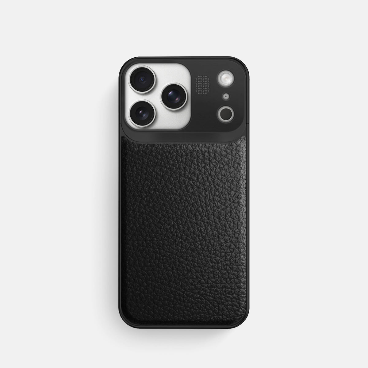 Metal Case For iPhone 17 Pro In Calf -1 | Black-Black
