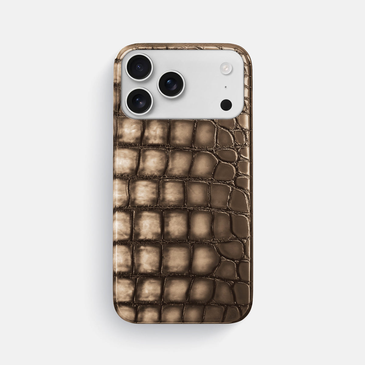 Slim Case For iPhone 18 Pro Max In Patina Alligator -1 | Etoupe