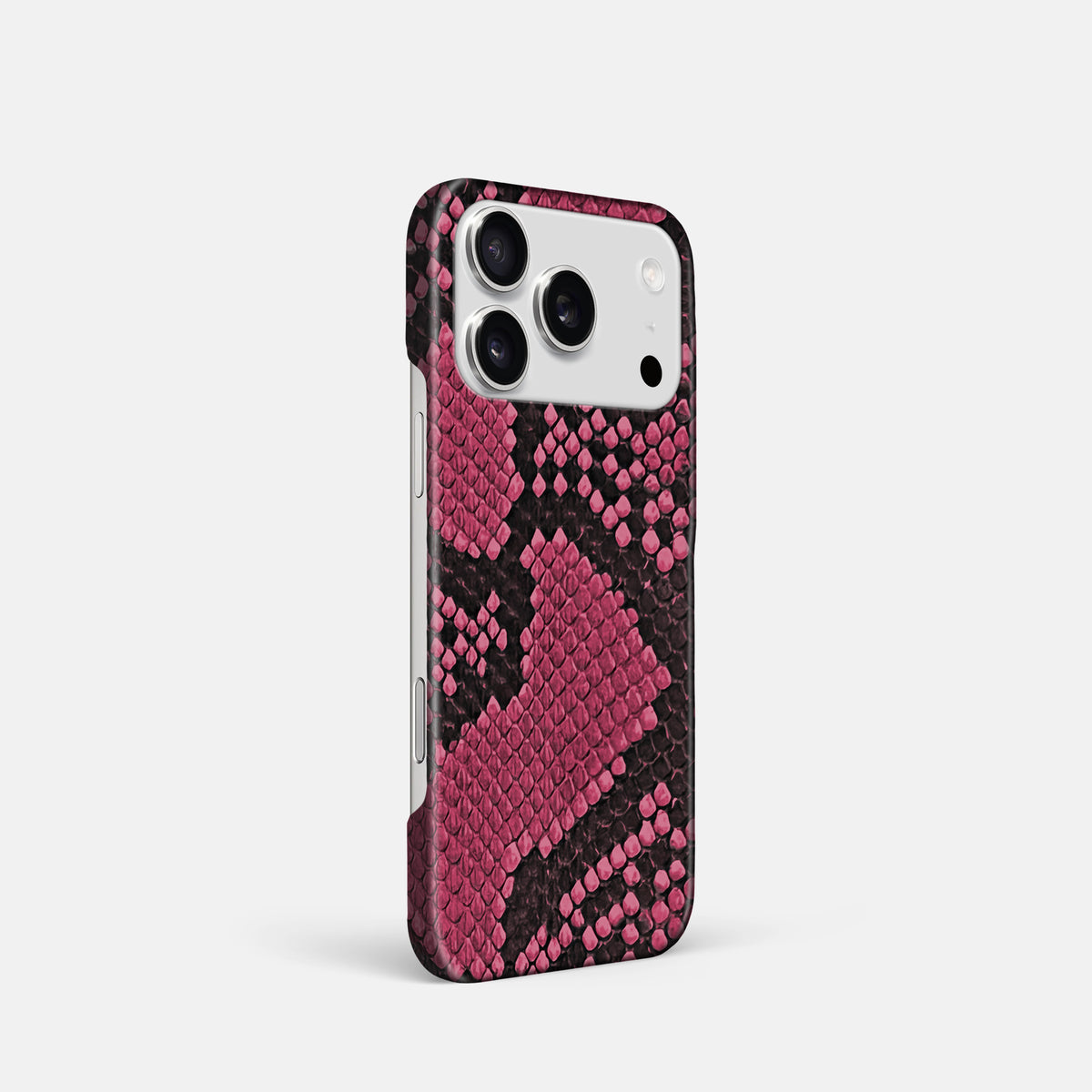 Slim Case For iPhone 17 Pro In Deluxe Python -2 | Burgundy