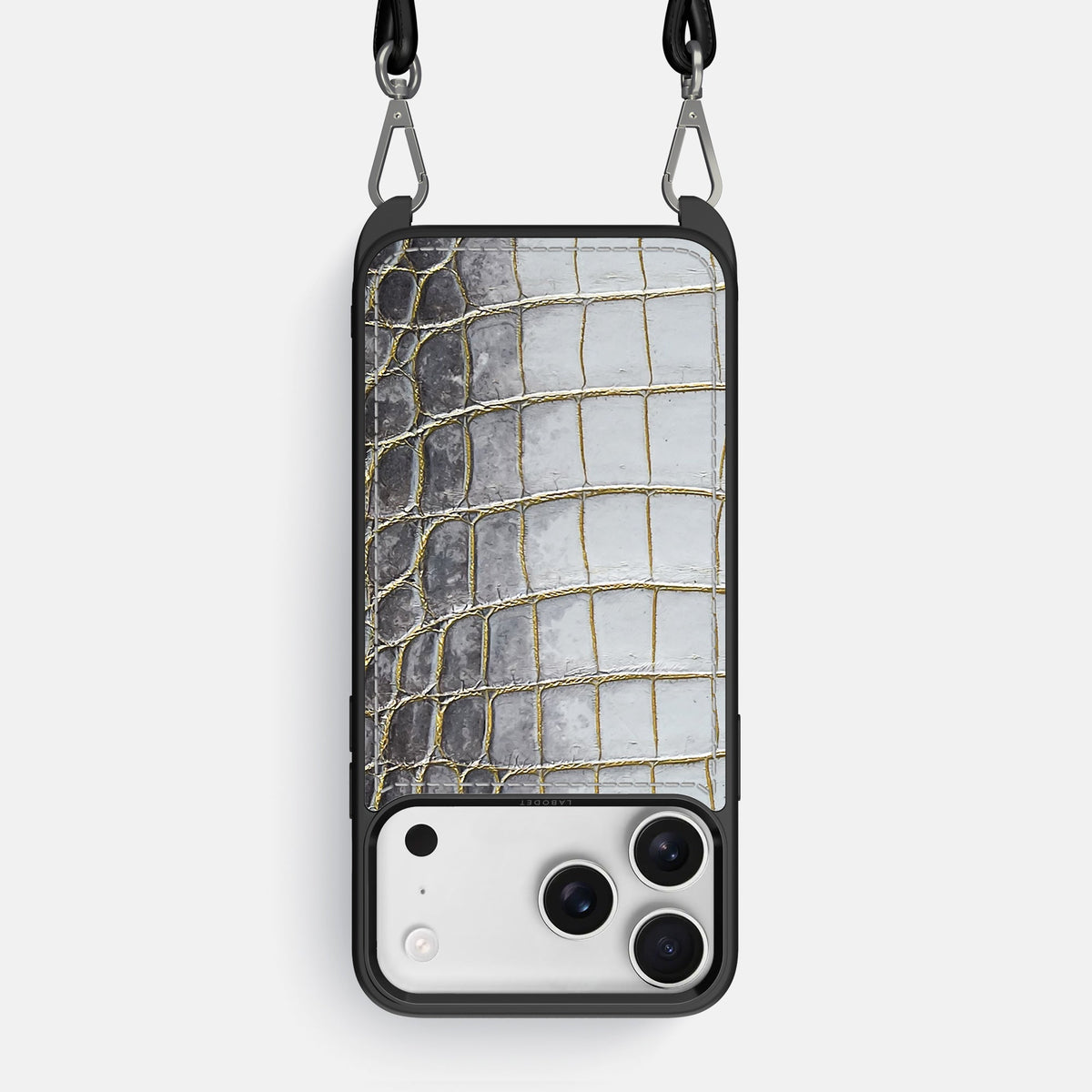 Crossbody Sport Case For iPhone 18 Pro Max In Himalayan Crocodile -1 | Gold