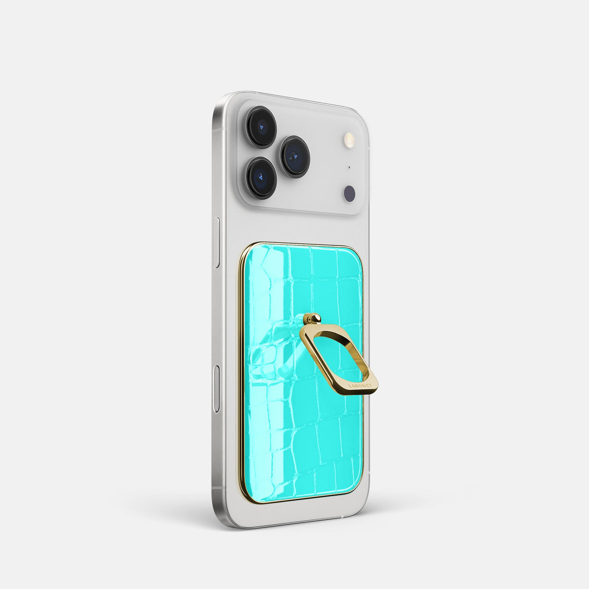 MagSafe Ring For iPhone 18 Pro In Shiny Alligator -1 | Mint-Gold