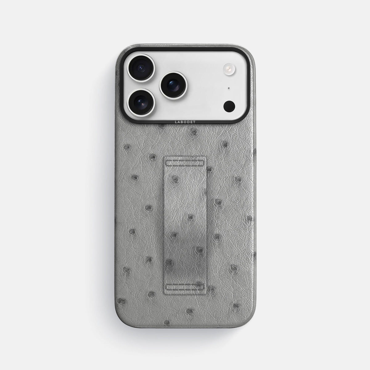 Finger Case For iPhone 18 Pro Max In Ostrich -1 | Silver-Black