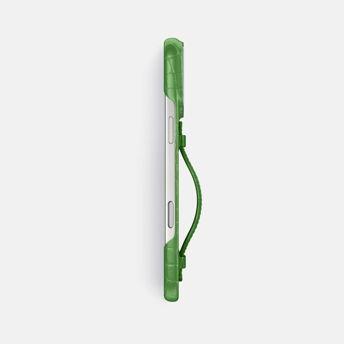 Center Handle For iPhone 17 Pro Max In Alligator -3 | Apple-Green-Steel