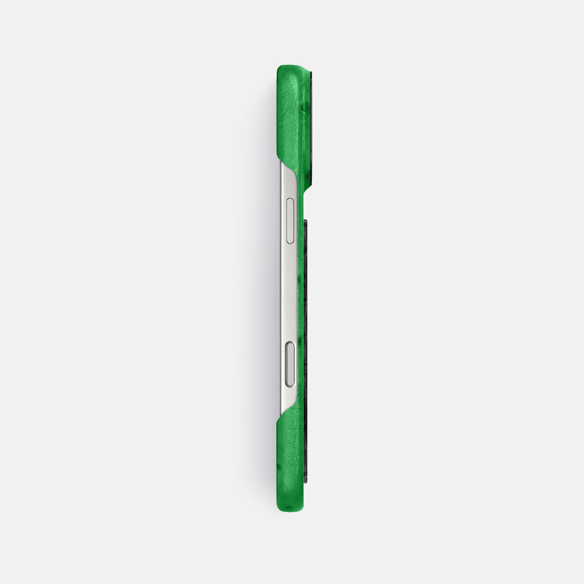 Classic Case With Carbon Dragon For iPhone 17 Pro Max In Ostrich -3 | Kentucky-Green-Black