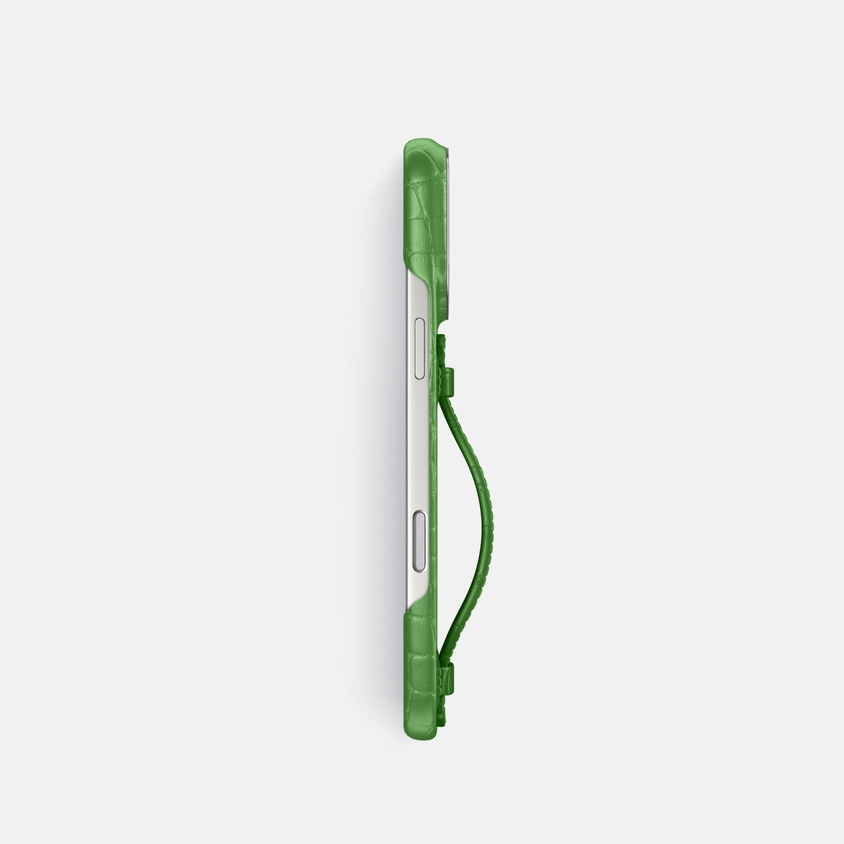 Center Handle For iPhone 18 Pro In Alligator -3 | Apple-Green-Steel