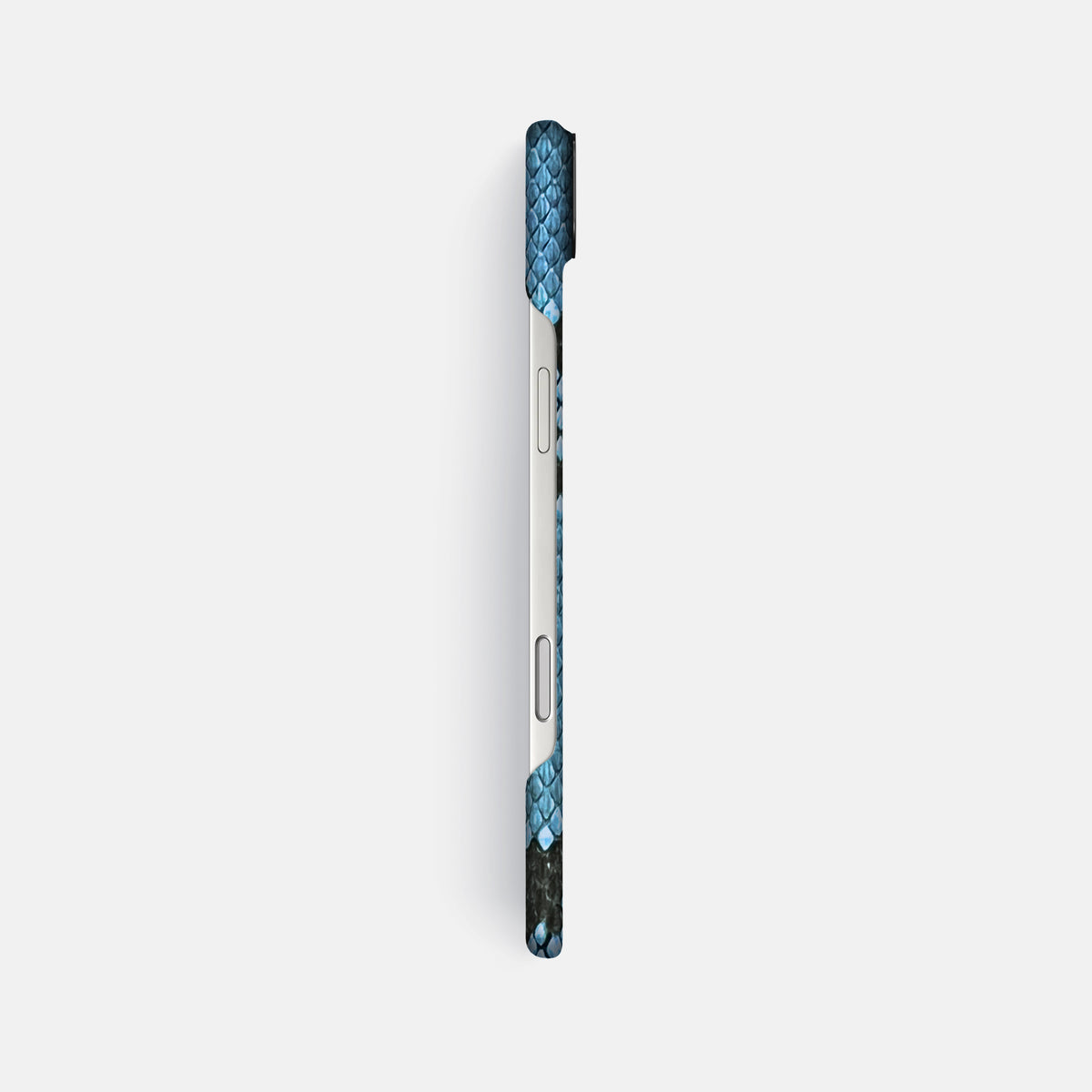 Classic Case For iPhone 17 Air In Deluxe Python -3 | Pacific-Blue-Black