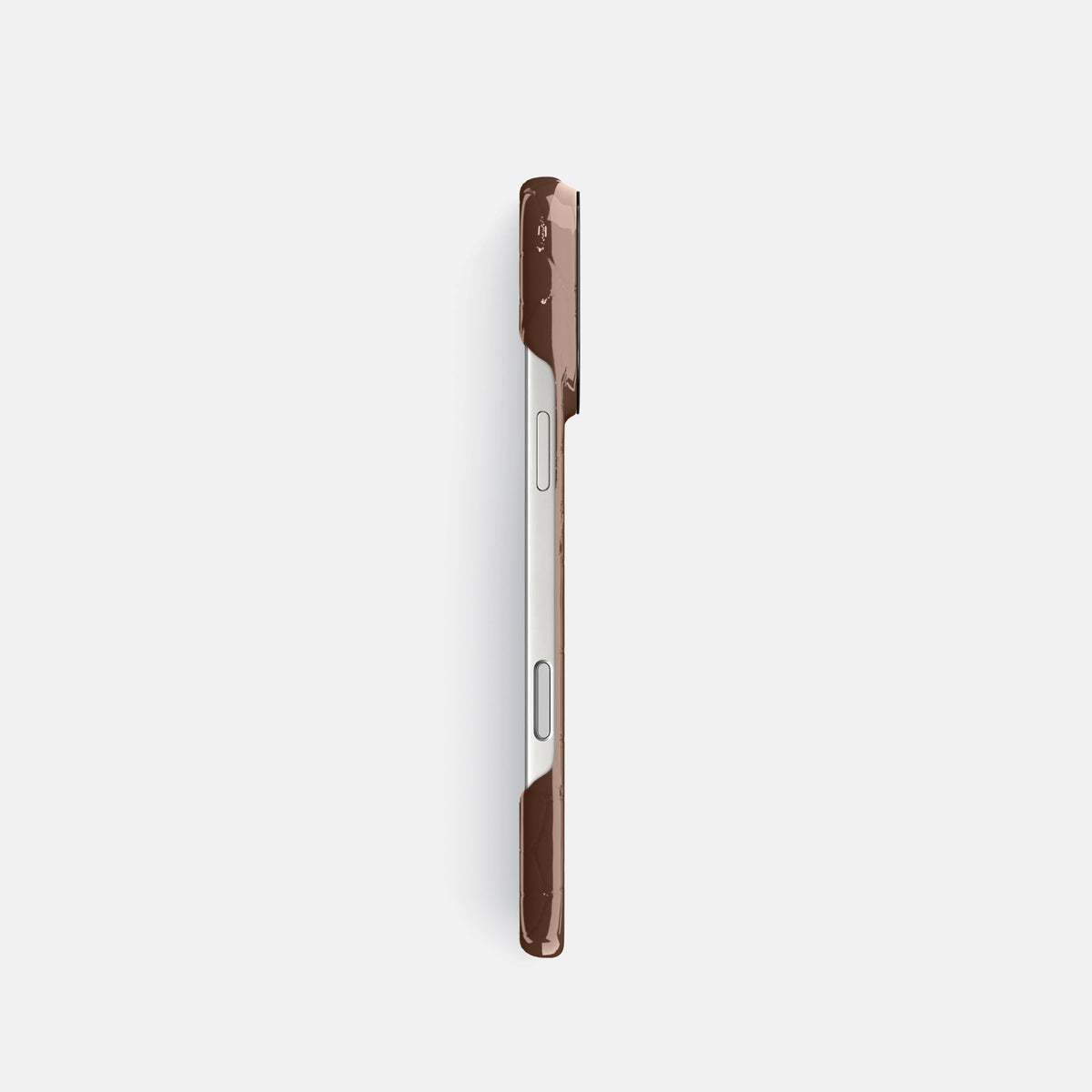 Classic Case For iPhone 18 Pro In Shiny Alligator -3 | Brown-Black