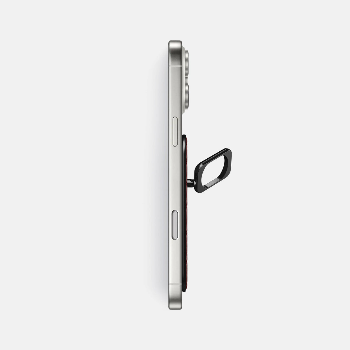 MagSafe Ring For iPhone 18 Pro Max In Calf -3 | Bordeaux-Black