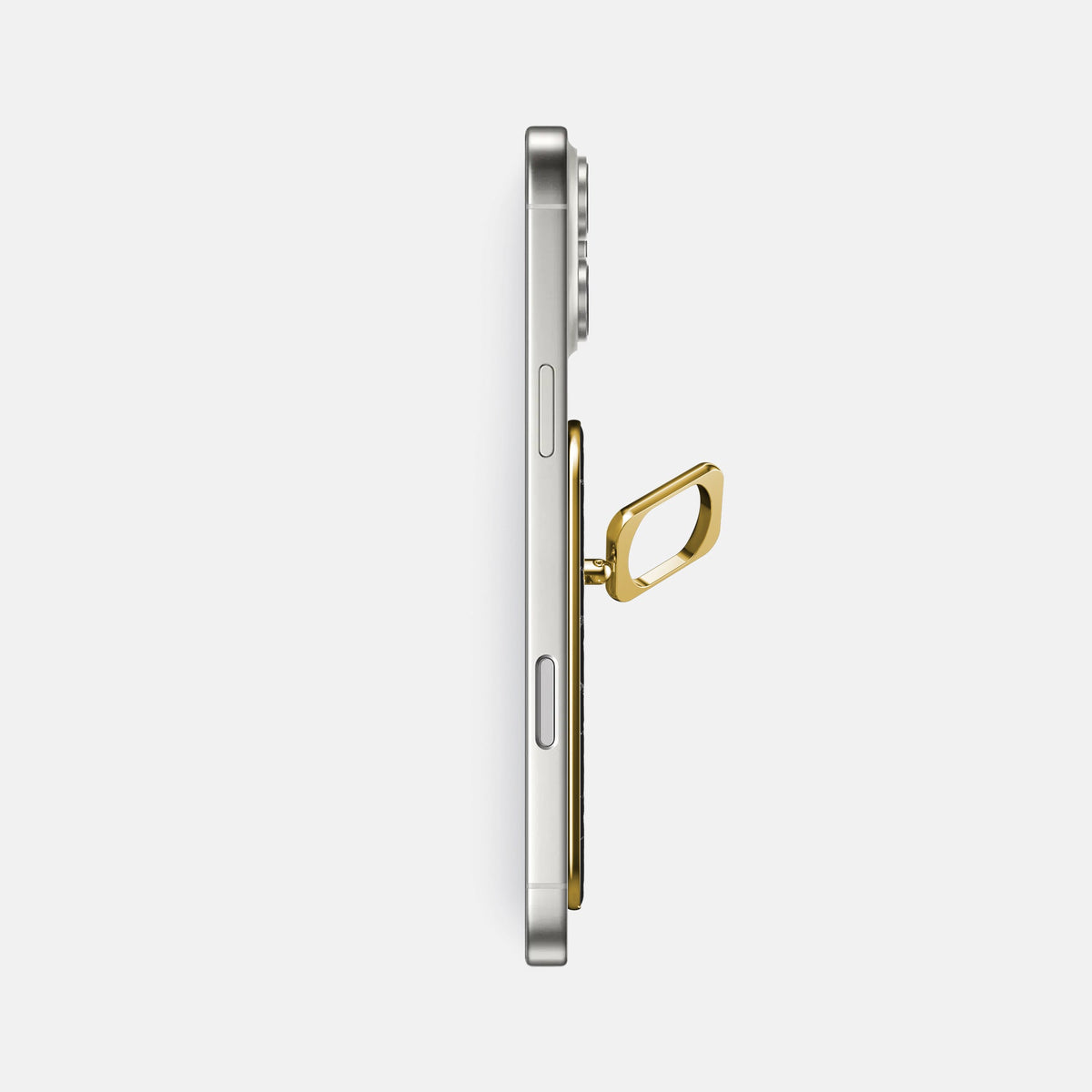 MagSafe Ring For iPhone 18 Pro Max In Shiny Alligator -3 | Black-Gold