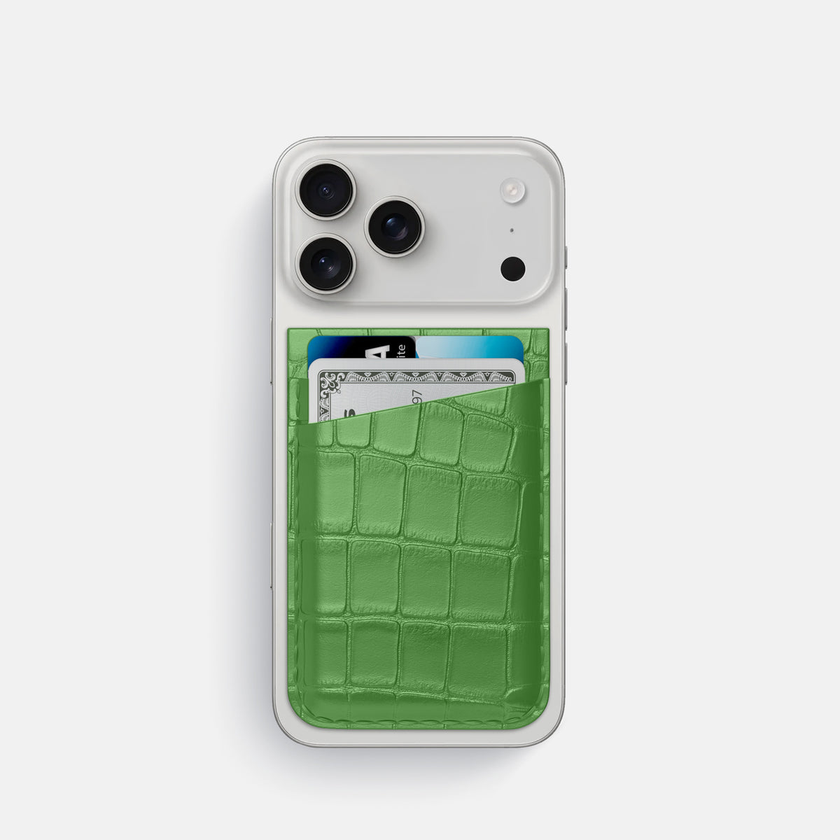 MagSafe Wallet For iPhone 17 Pro In Alligator -1 | Apple-Green