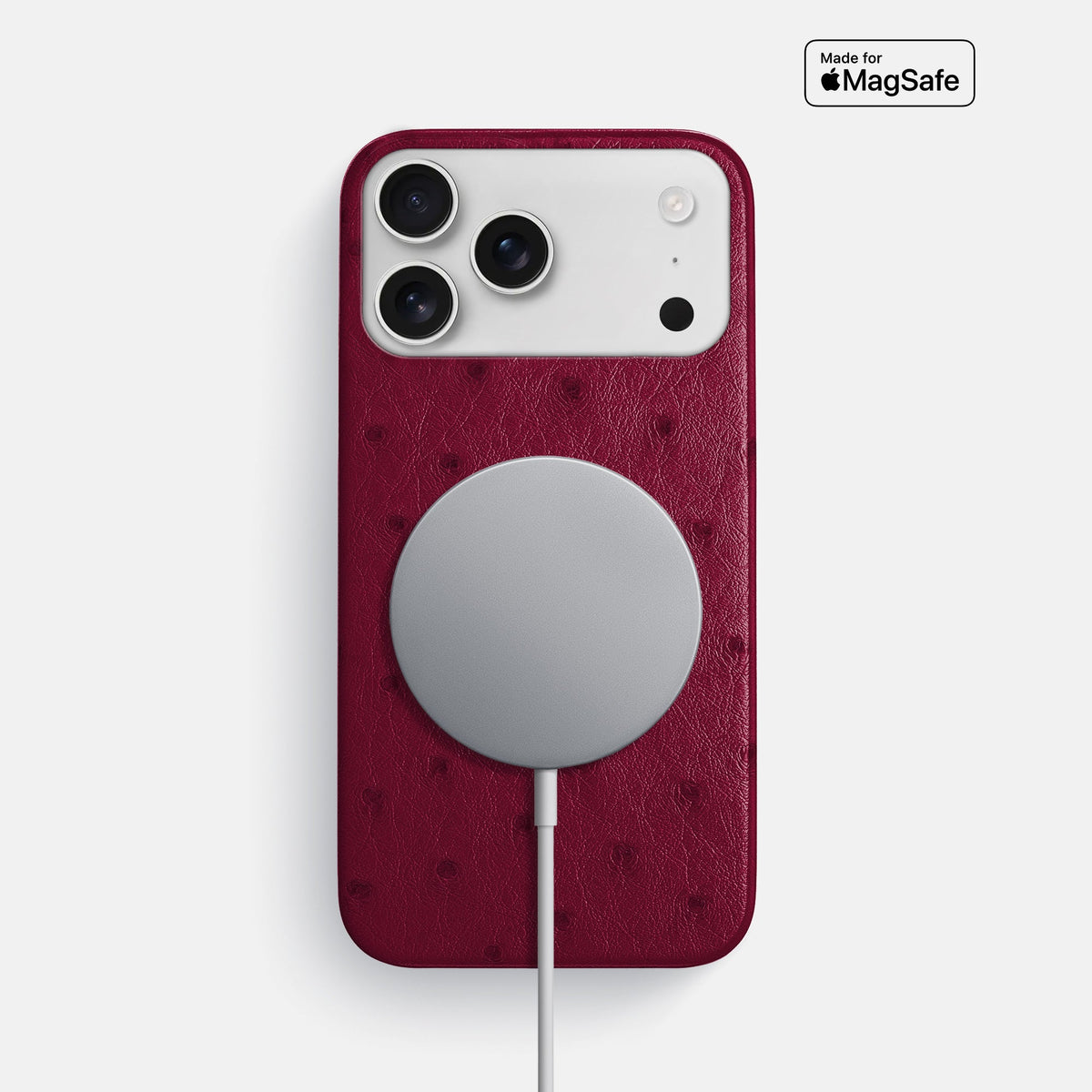 Slim Case For iPhone 18 Pro Max In Ostrich -5 | Bordeaux