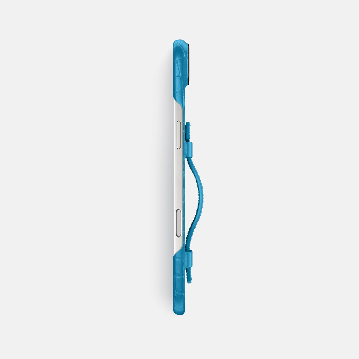 Handle Case For iPhone 17 Air In Alligator -3 | Curaçao-Blue-Black