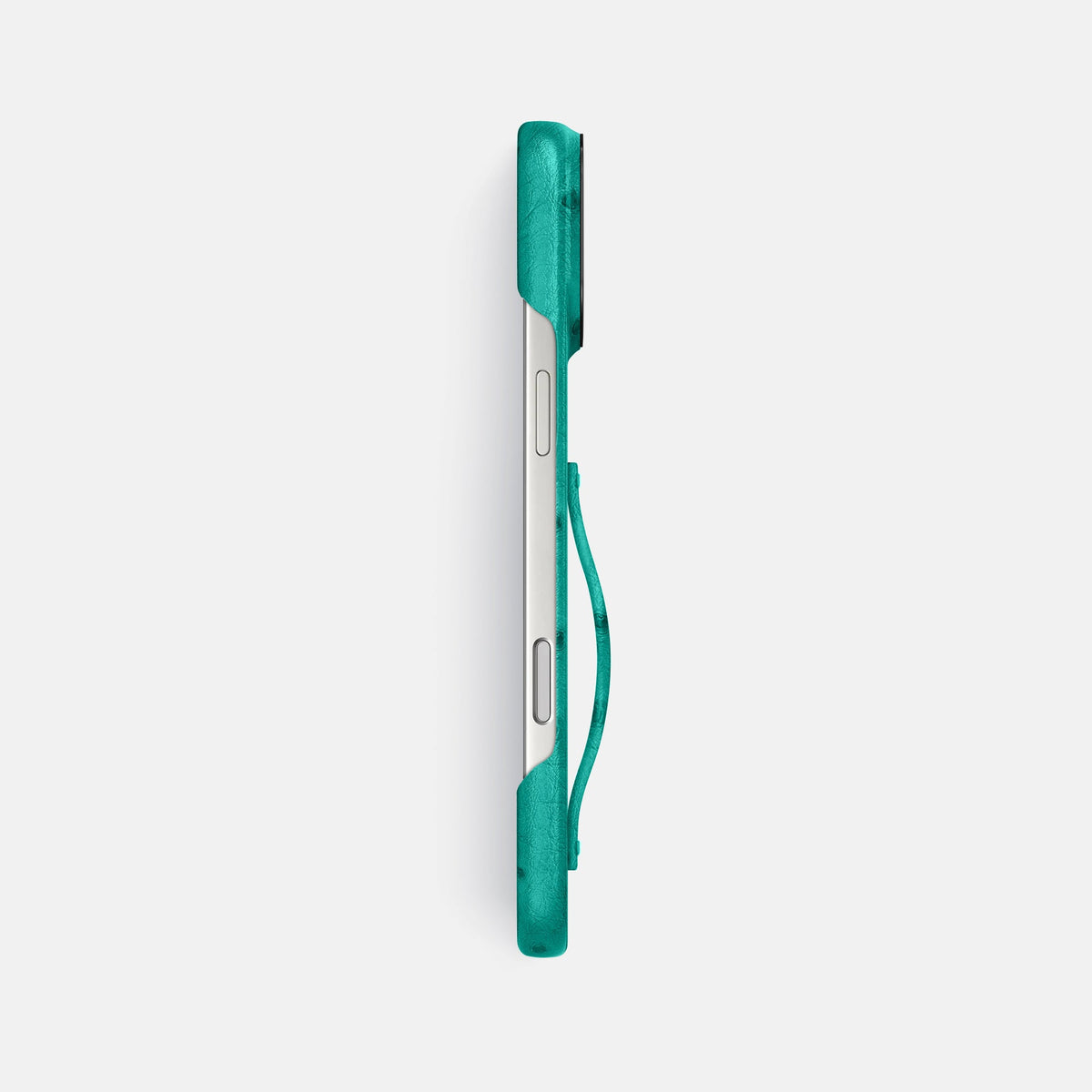 Finger Case For iPhone 18 Pro Max In Ostrich -3 | Turquoise-Black