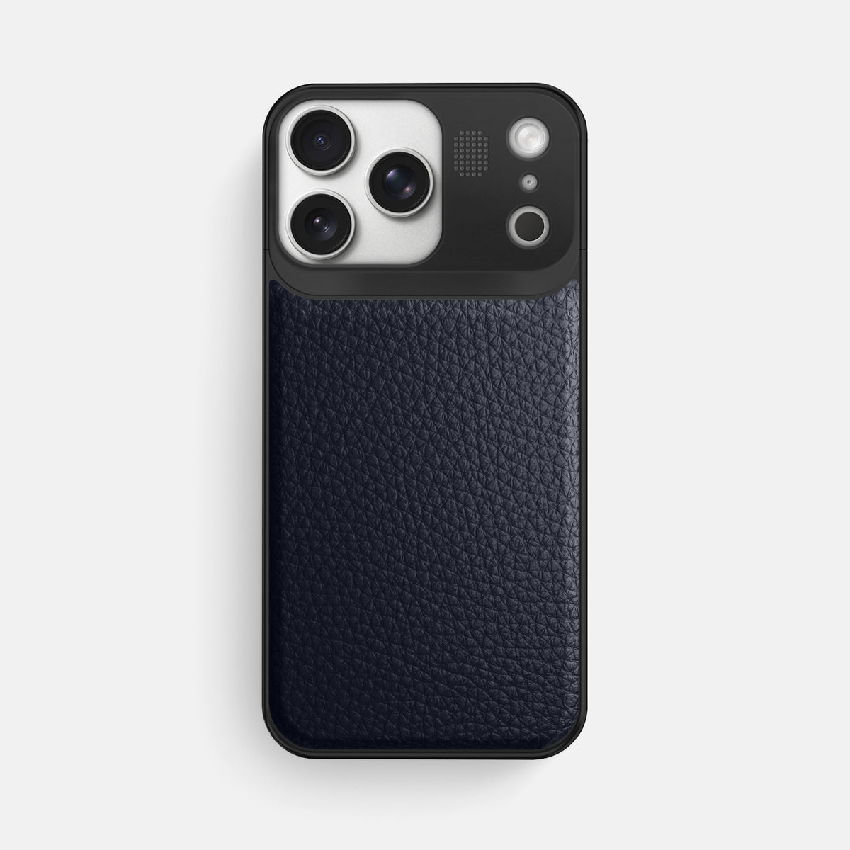 Metal Case For iPhone 17 Pro Max In Calf -1 | Marine-Black