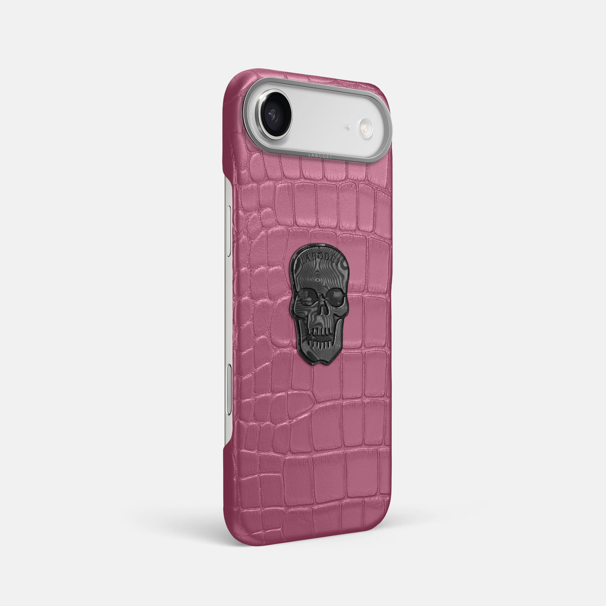 Classic Case With Carbon Skull For iPhone 17 Air In Alligator -2 | Pink-Lagoon-Steel
