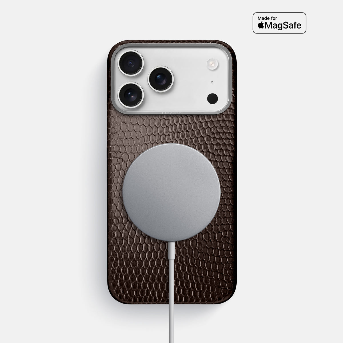 Classic Case For iPhone 17 Pro Max In Lizard -5 | Brown-Steel