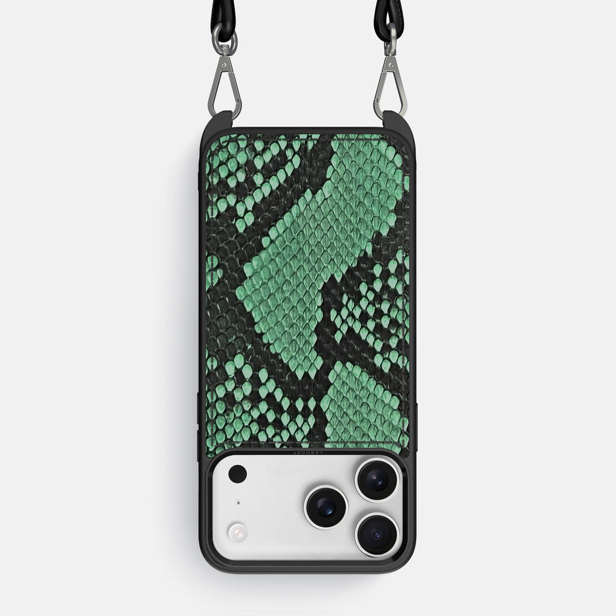 Crossbody Sport Case For iPhone 18 Pro Max In Deluxe Python -1 | Forest-Green