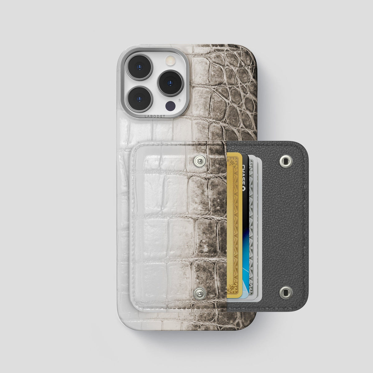 Black iPhone 15 Pro Max Envelope Case Himalayan Crocodile -1 | Black