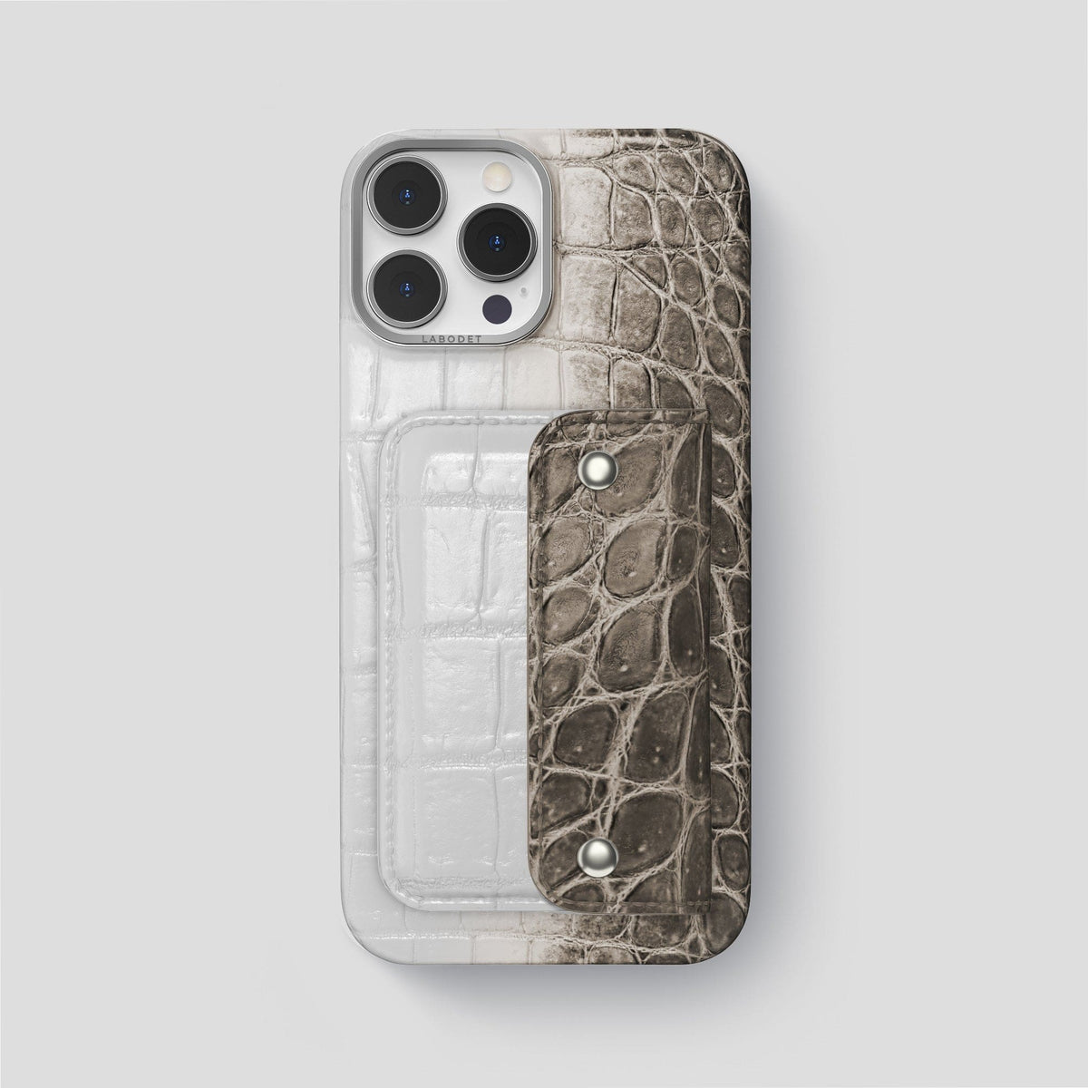 Black iPhone 15 Pro Max Envelope Case Himalayan Crocodile -2 | Black