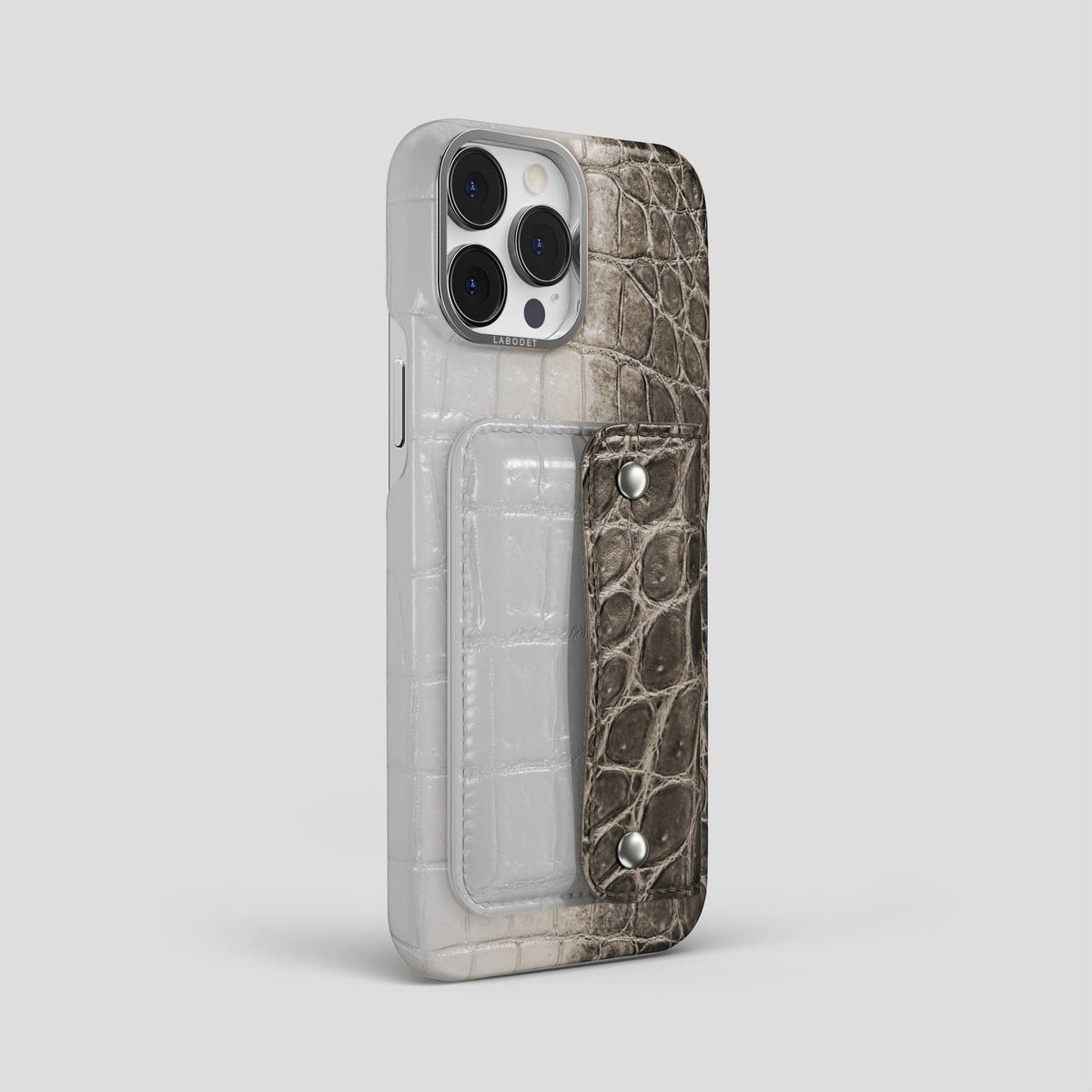 Black iPhone 15 Pro Max Envelope Case Himalayan Crocodile -3 | Black