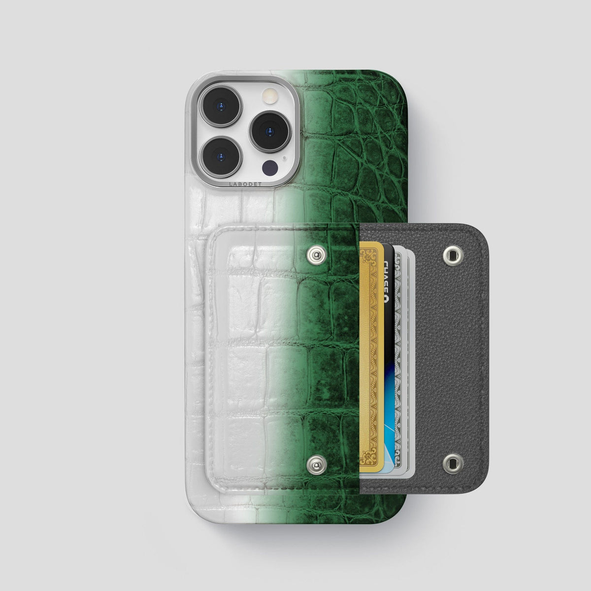 Green iPhone 15 Pro Max Envelope Case Himalayan Crocodile -1 | Green