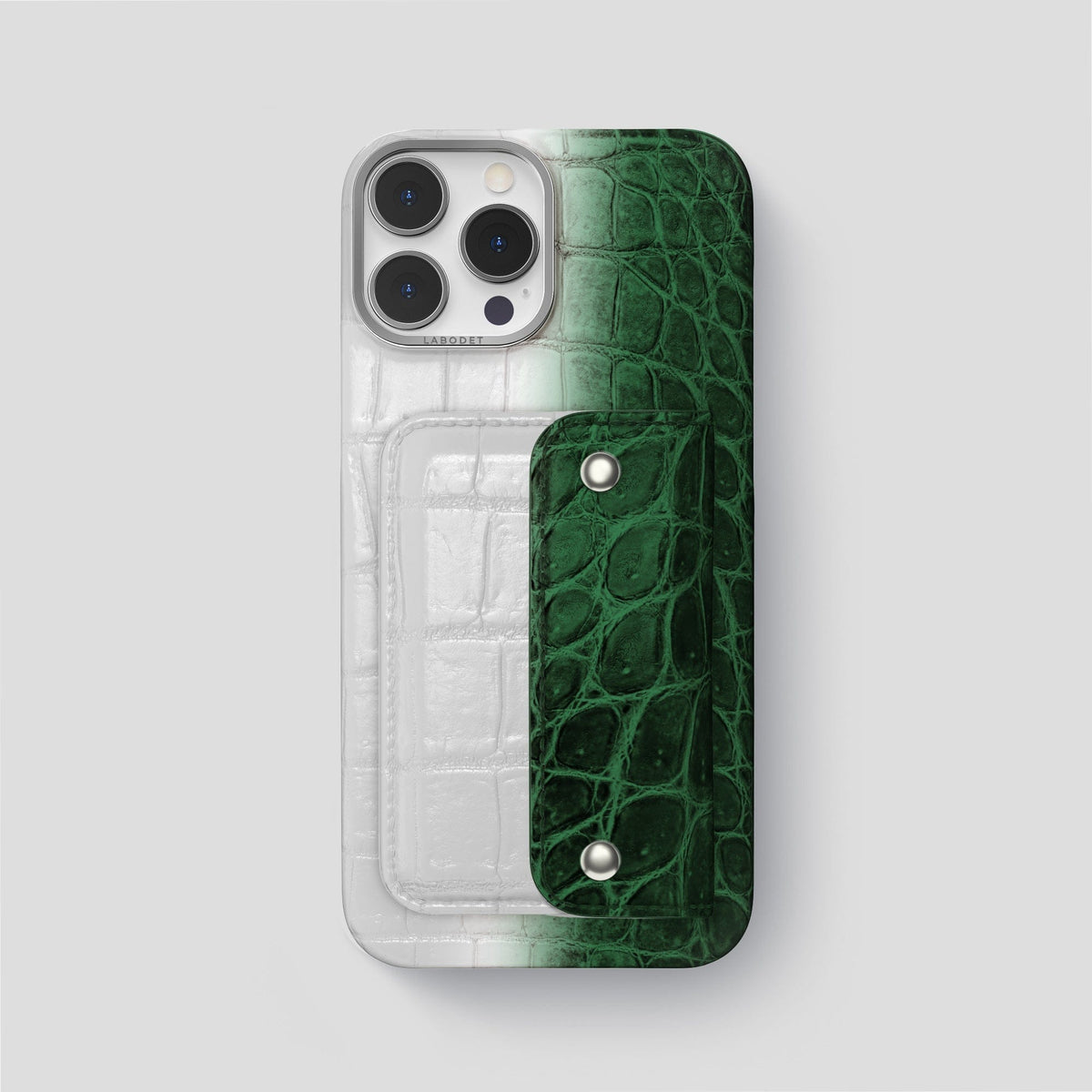 Green iPhone 15 Pro Max Envelope Case Himalayan Crocodile -2 | Green