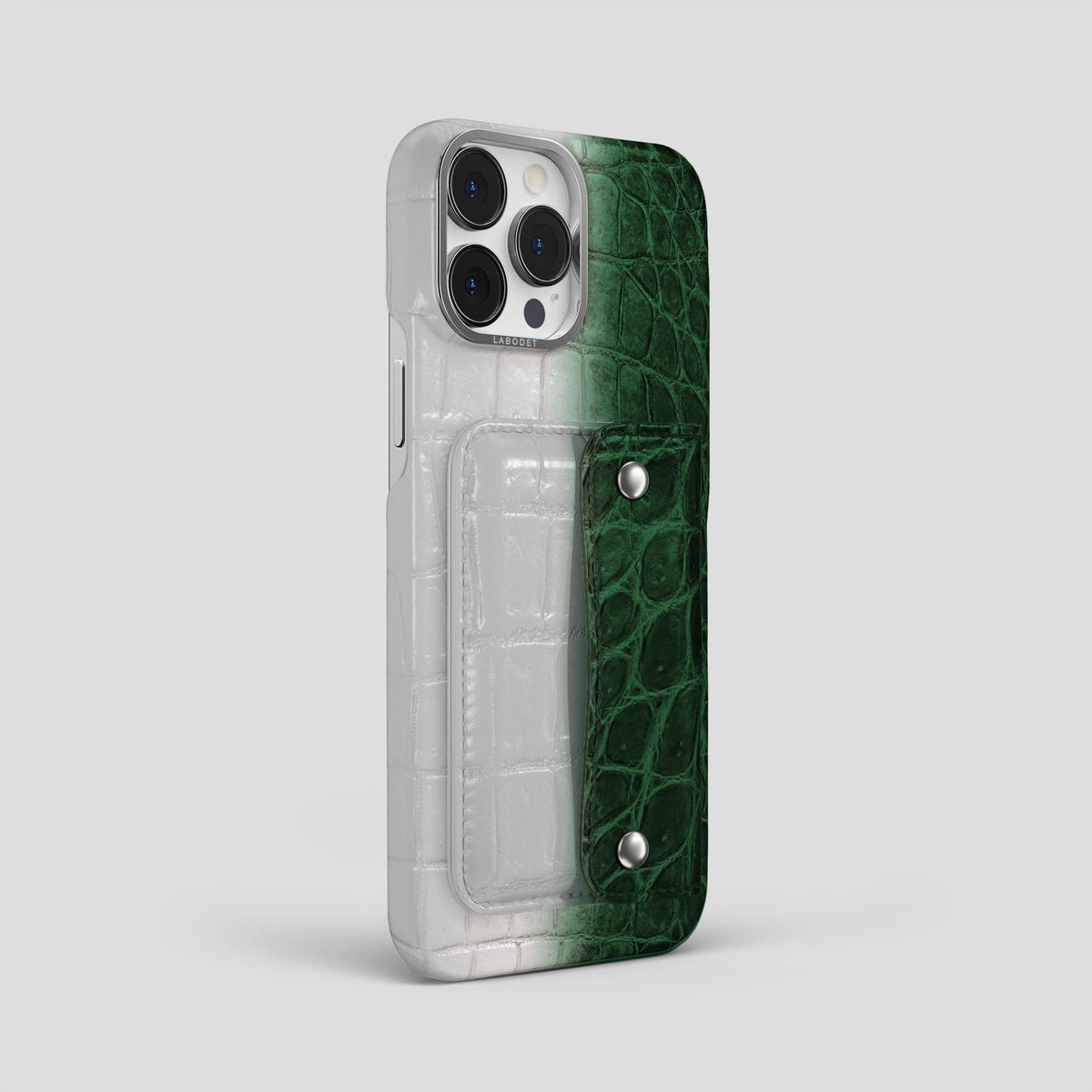 Green iPhone 15 Pro Max Envelope Case Himalayan Crocodile -3 | Green