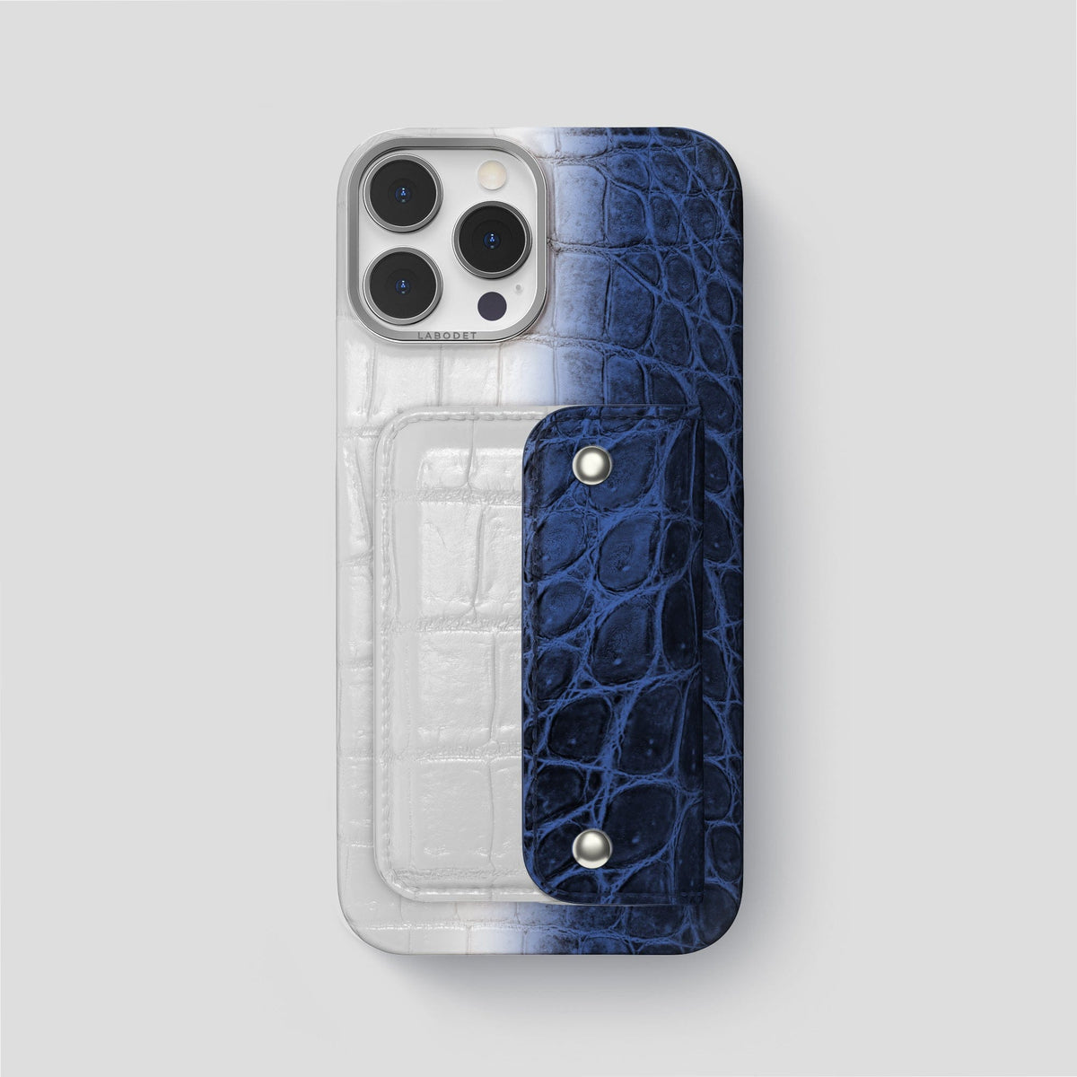 Navy Blue iPhone 15 Pro Max Envelope Case Himalayan Crocodile -2 | Navy-Blue