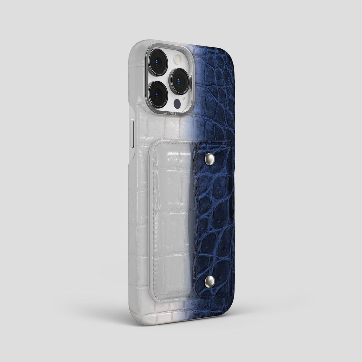 Navy Blue iPhone 15 Pro Max Envelope Case Himalayan Crocodile -3 | Navy-Blue