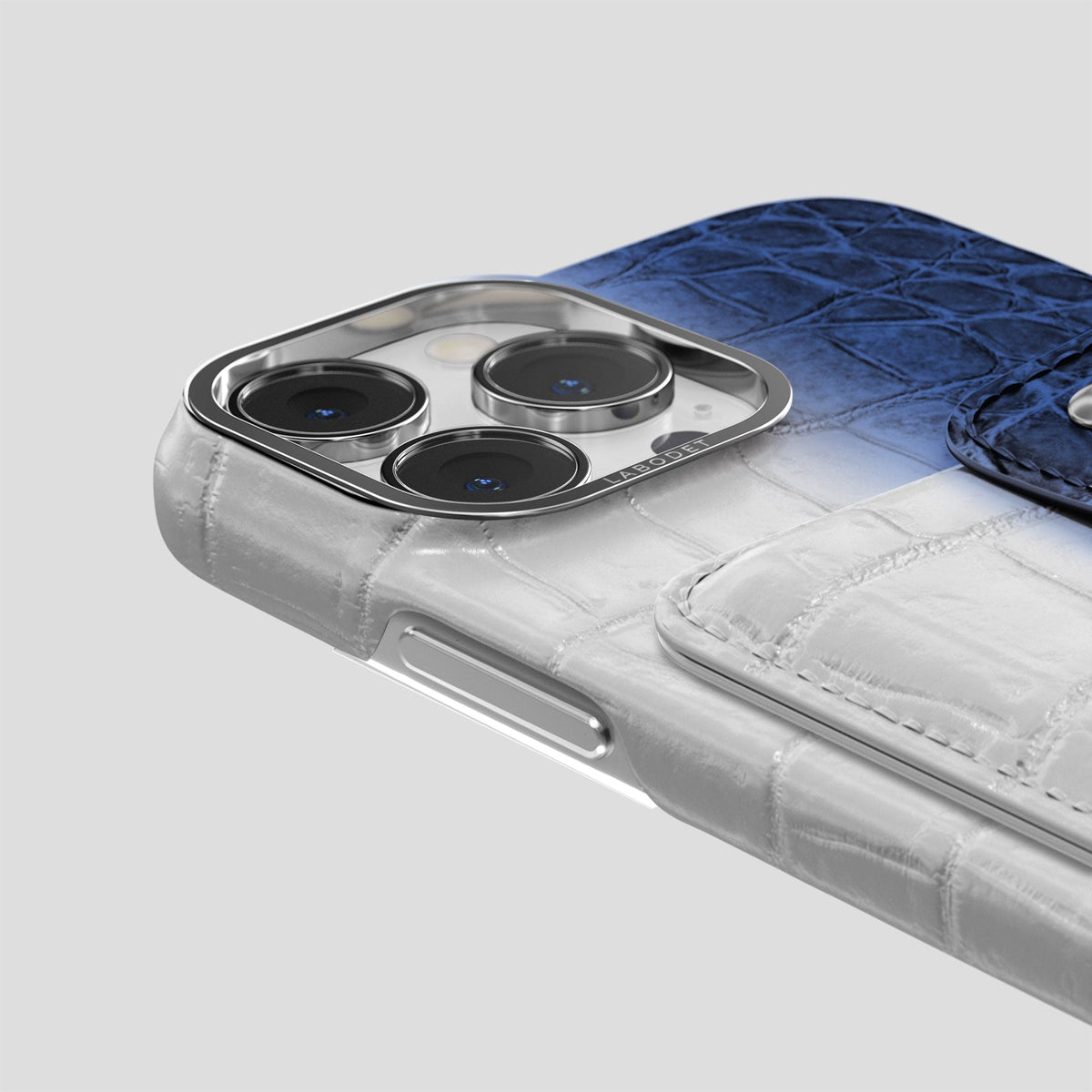 Navy Blue iPhone 15 Pro Max Envelope Case Himalayan Crocodile -5 | Navy-Blue