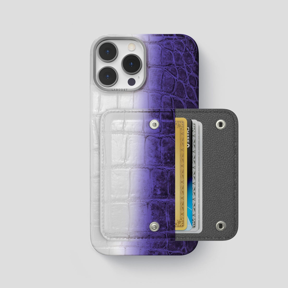 Purple iPhone 15 Pro Max Envelope Case Himalayan Crocodile -1 | Purple