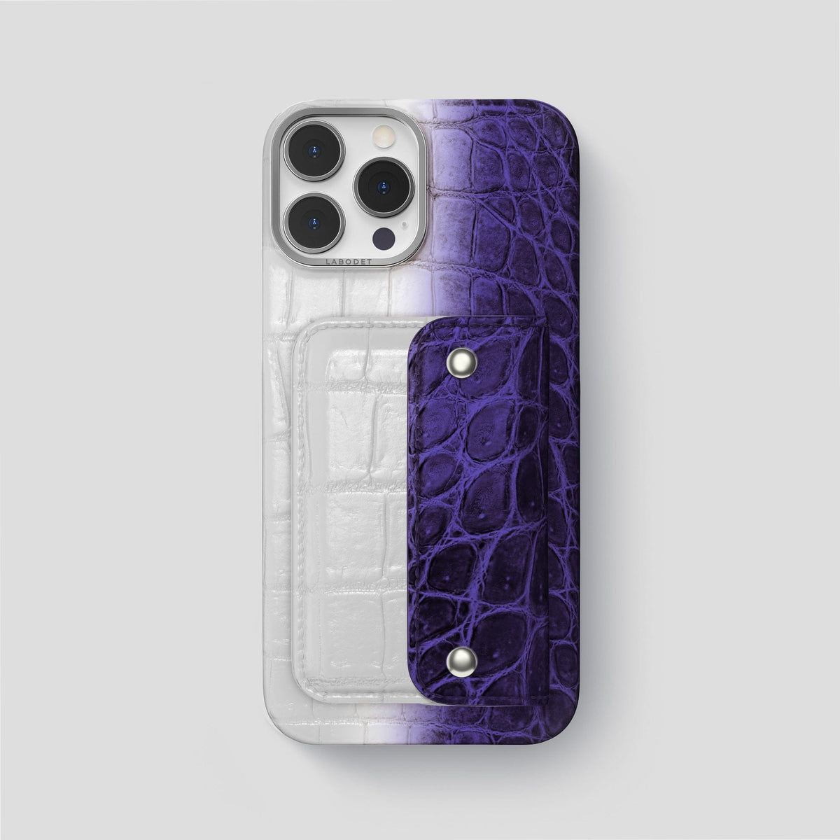 Purple iPhone 15 Pro Max Envelope Case Himalayan Crocodile -2 | Purple