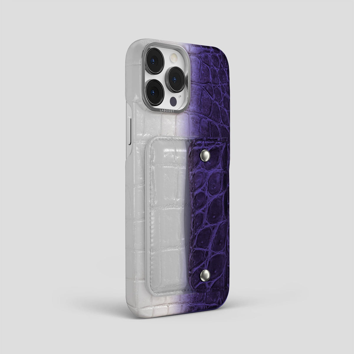 Purple iPhone 15 Pro Max Envelope Case Himalayan Crocodile -3 | Purple