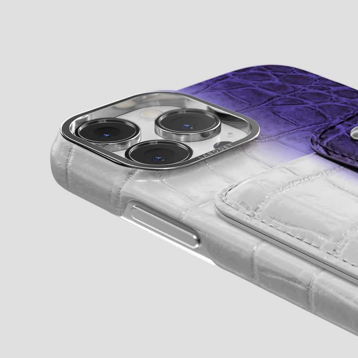 Purple iPhone 15 Pro Max Envelope Case Himalayan Crocodile -5 | Purple