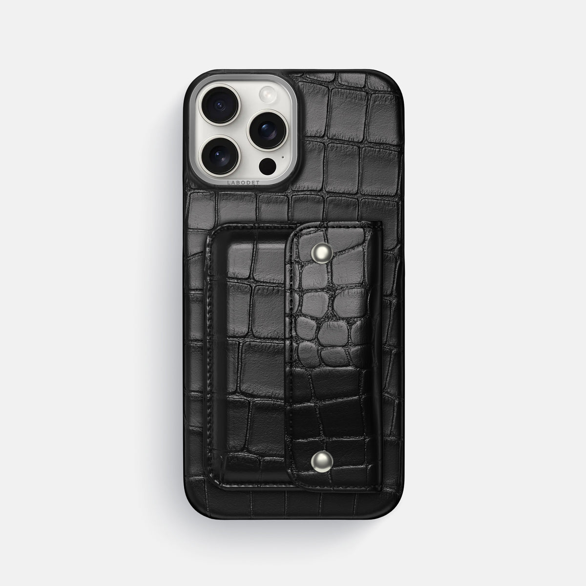 Black iPhone 16 Pro Max Envelope Case Alligator -1 | Black