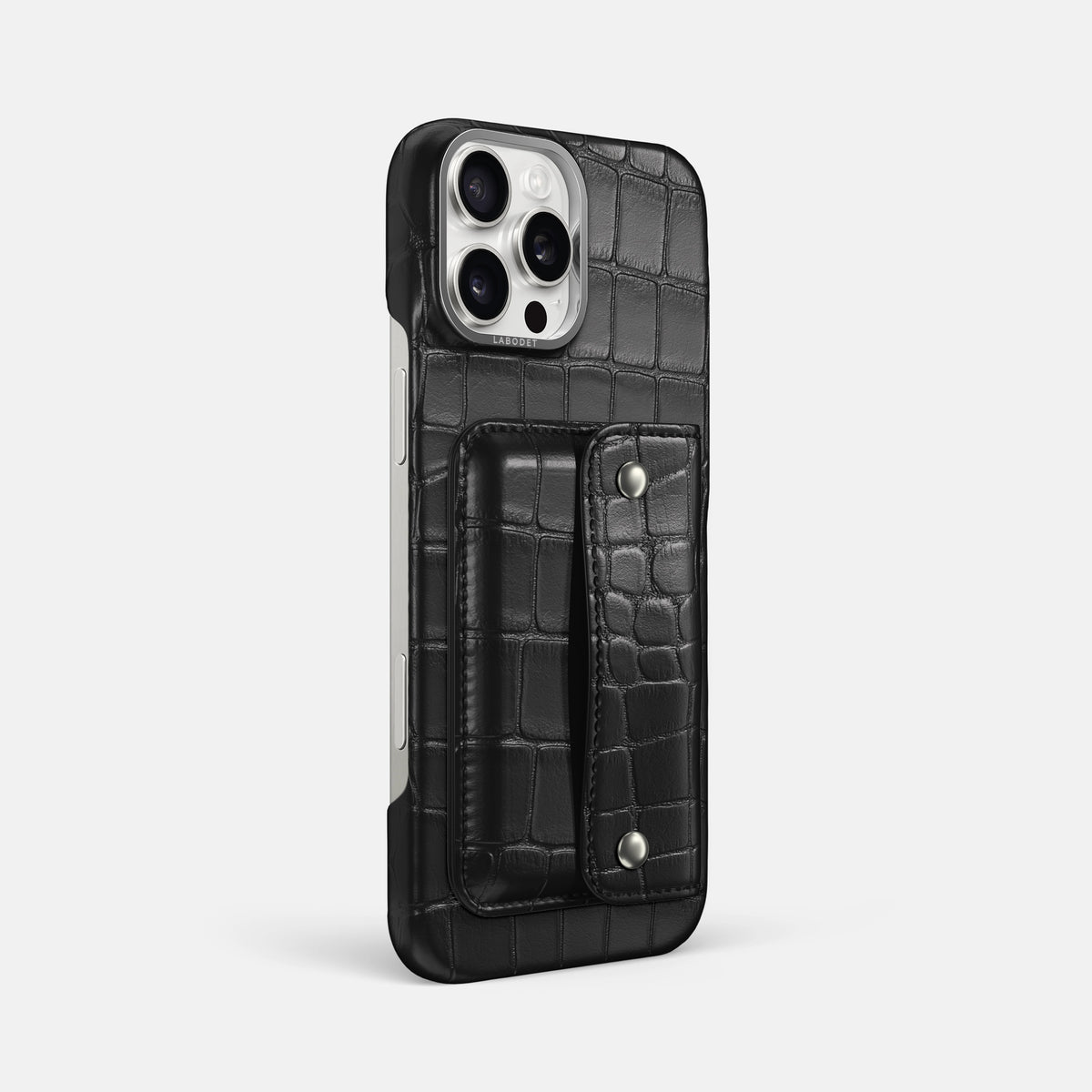 Black iPhone 16 Pro Max Envelope Case Alligator -3 | Black